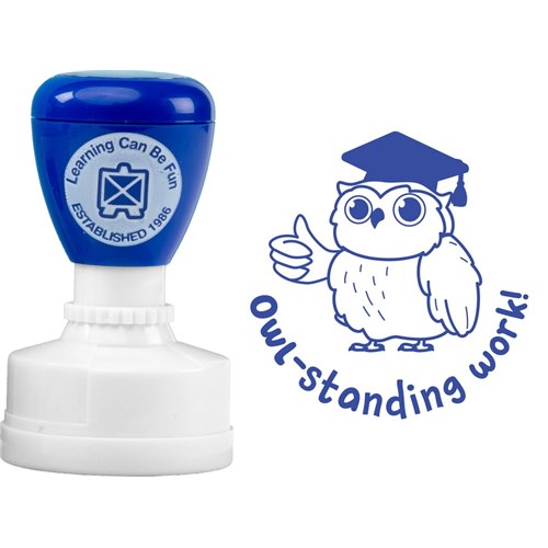 Owl-standing Work Merit Stamp 1